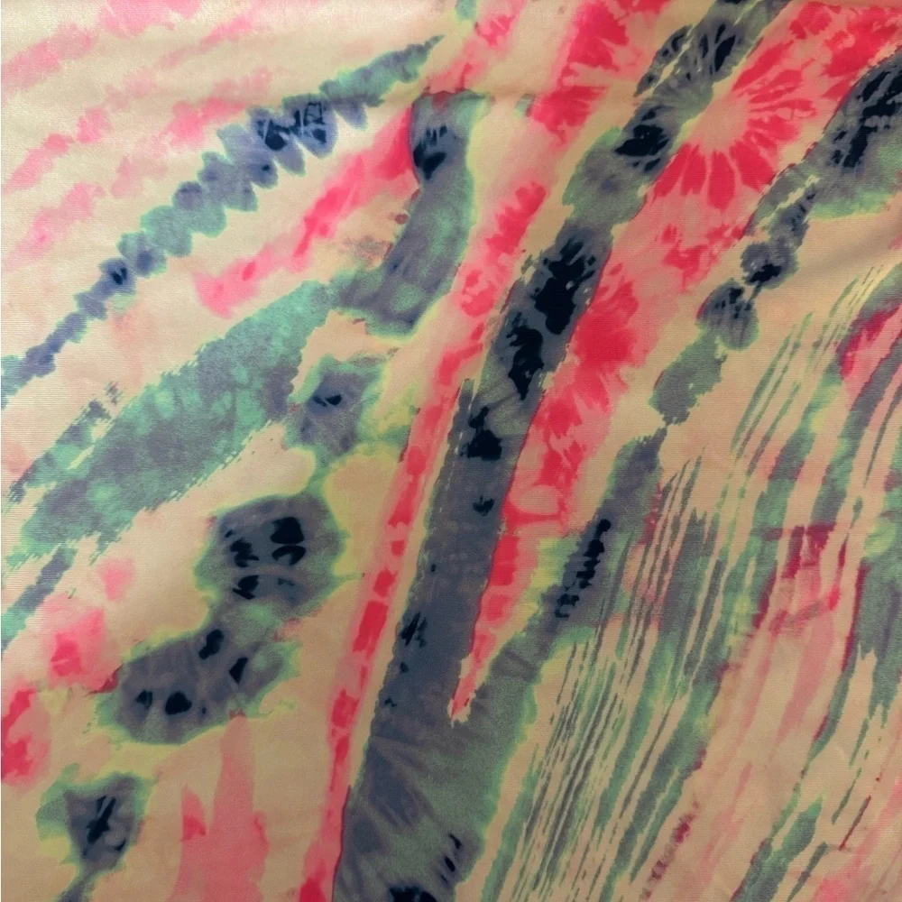 Gap Kids Girl's NWT XXL Multi-Color w/Tie-Dye Print Swim Rash Guard Top